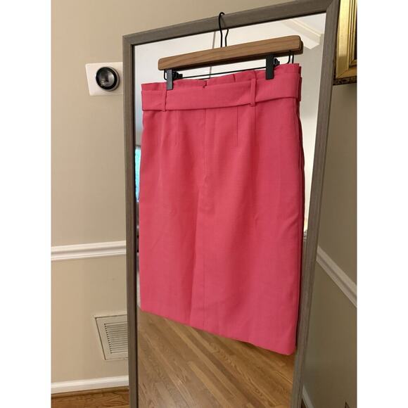 Ann Taylor Pink Skirt Womens Size 8P Cotton Linen Blend NWT - Picture 3 of 4